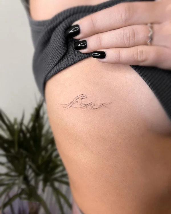 Ocean wave tattoo 39