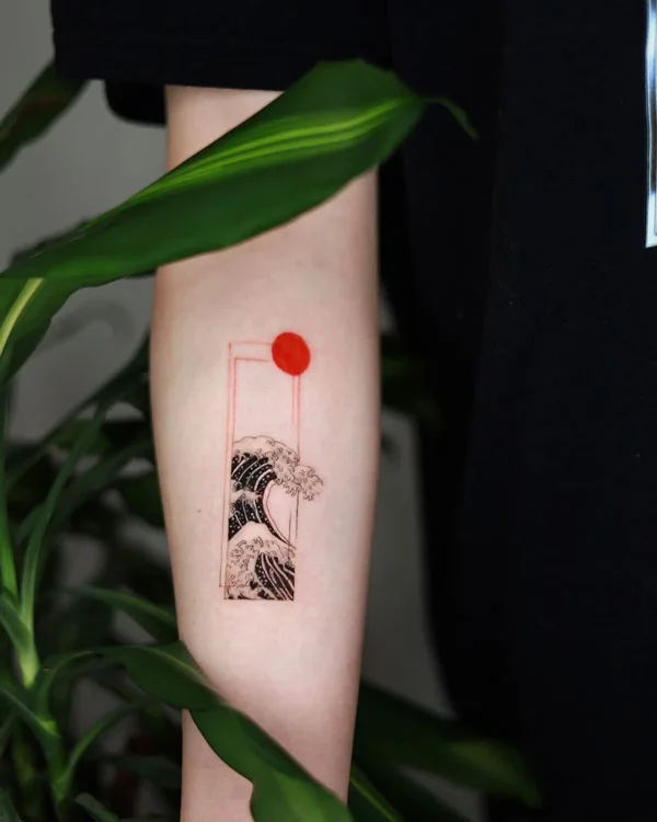 Ocean wave tattoo 49