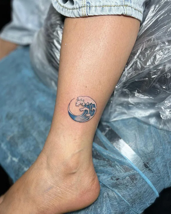 Ocean wave tattoo 53