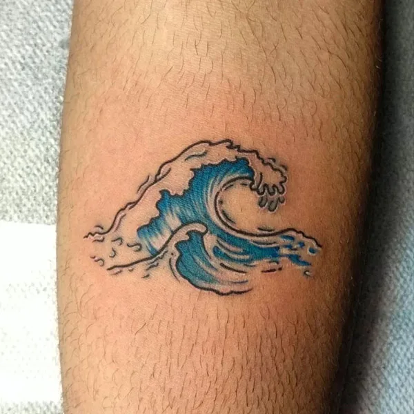 Ocean wave tattoo 54
