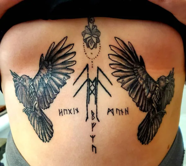 Odin Raven Tattoo 3