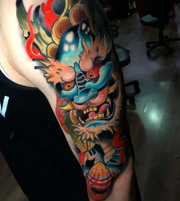 Oni Arm Tattoo 1