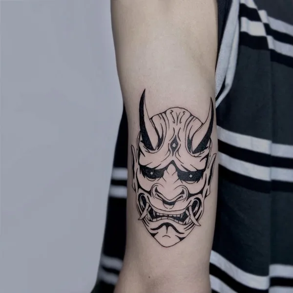 Oni Mask Tattoo 1