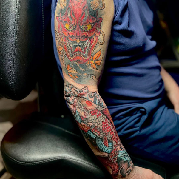 Oni Tattoo Sleeve 1