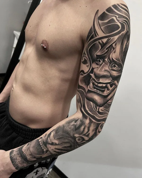 Oni Tattoo Sleeve 2