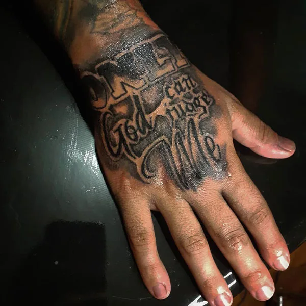 Only god can judge me tattoo 104