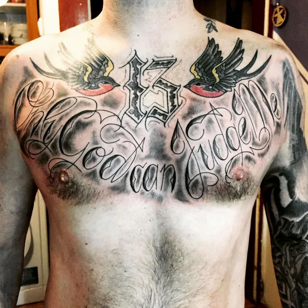 Only god can judge me tattoo 108