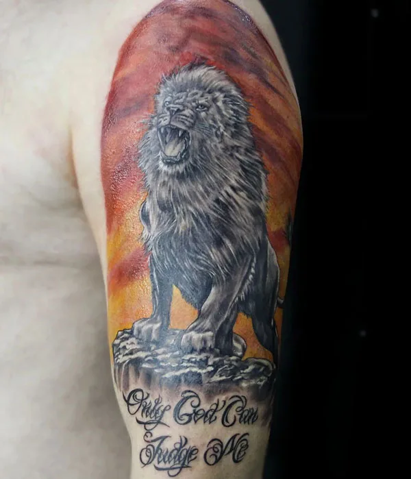 Only god can judge me tattoo 121