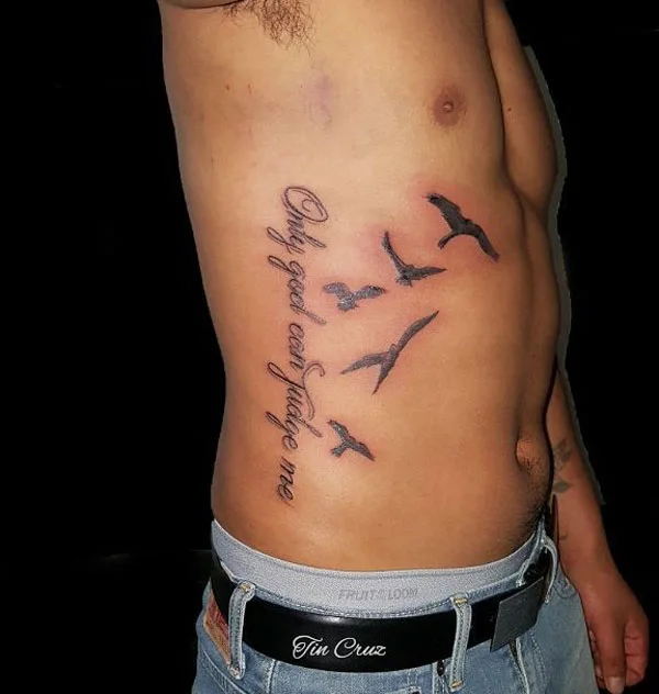 Only god can judge me tattoo 23
