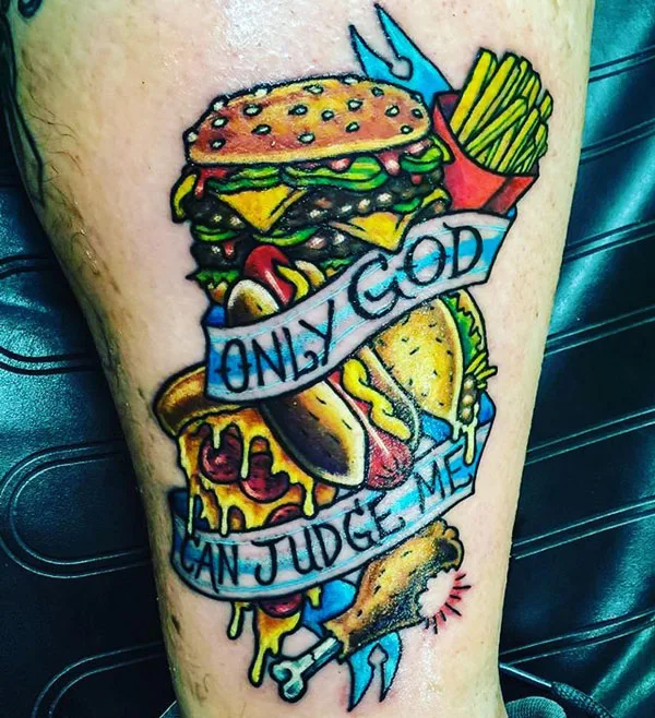 Only god can judge me tattoo 26