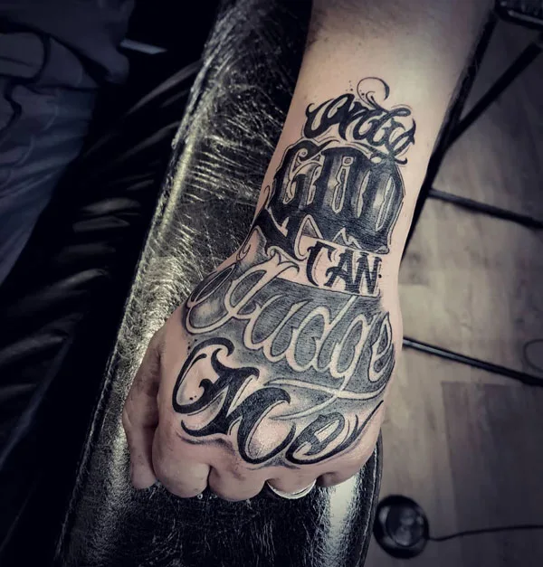Only god can judge me tattoo 48
