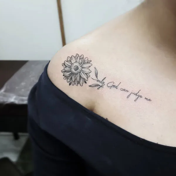 Only god can judge me tattoo 59