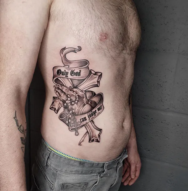 Only god can judge me tattoo 88