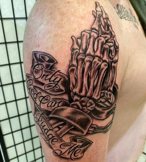 Only god can judge me tattoo 94