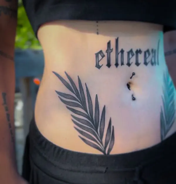 Palm Leaf Tattoo 1
