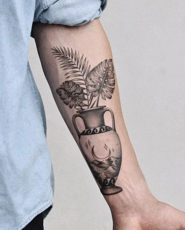 Palm Leaf Tattoo 2
