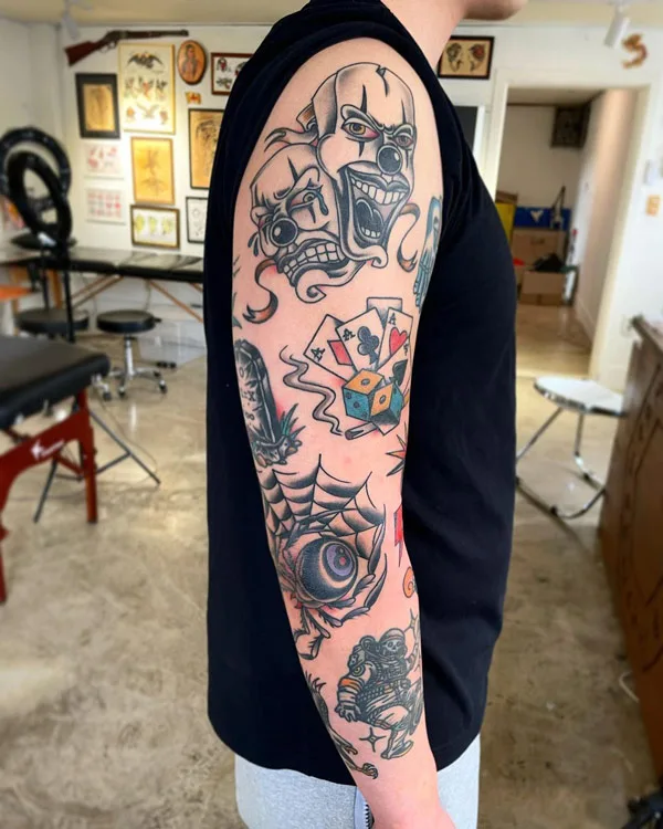 Patchwork Sleeve Tattoo 2
