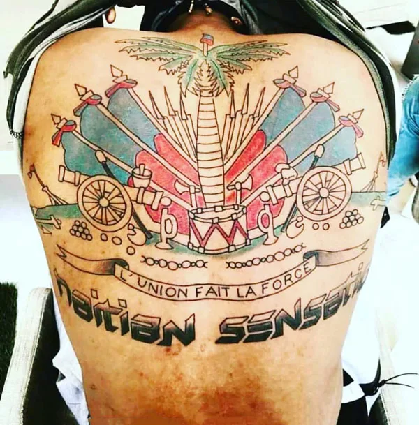 Patriotic Back Tattoo 2