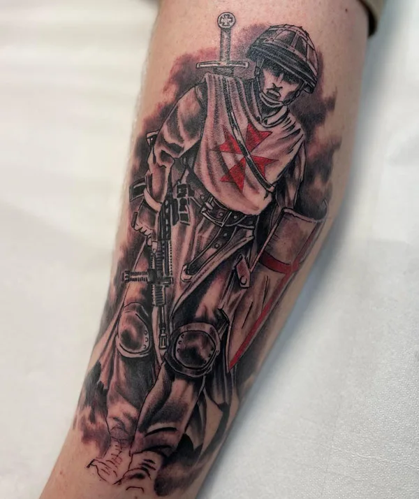 Patriotic Soldier Tattoo 1