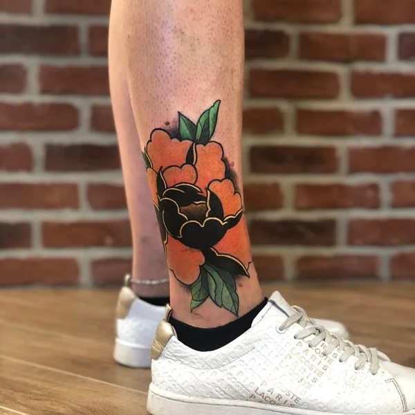Peony Japanese Tattoo 2
