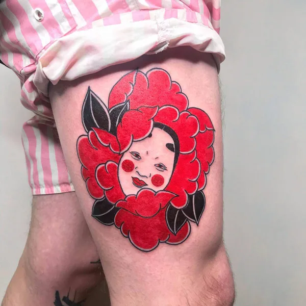 Peony Japanese Tattoo 3
