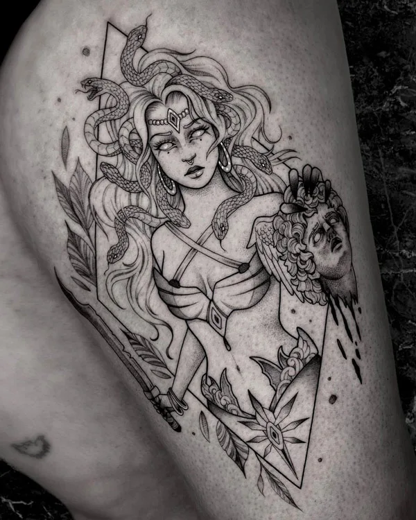 Perseus and Medusa Tattoo
