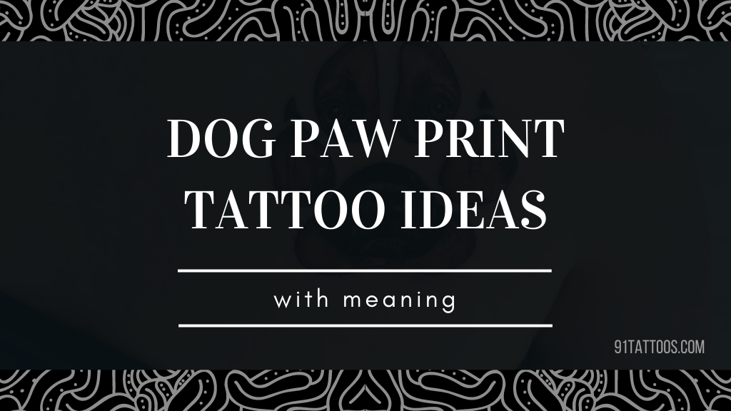 Personalized minimalistic paw print tattoo inspiration