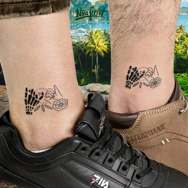 Pinky Promise Ankle Tattoo