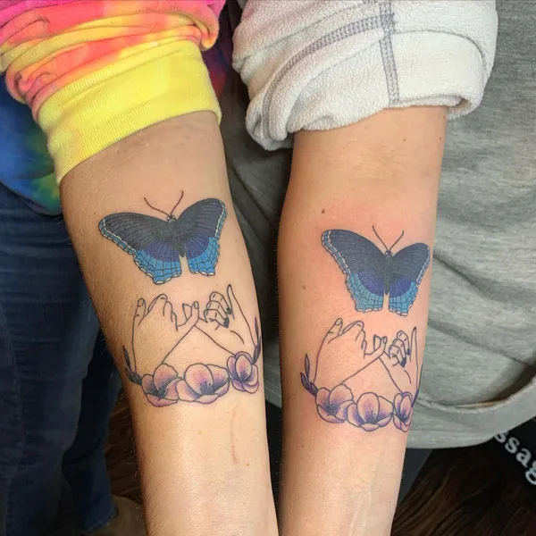 Pinky Promise Butterfly Tattoo 1