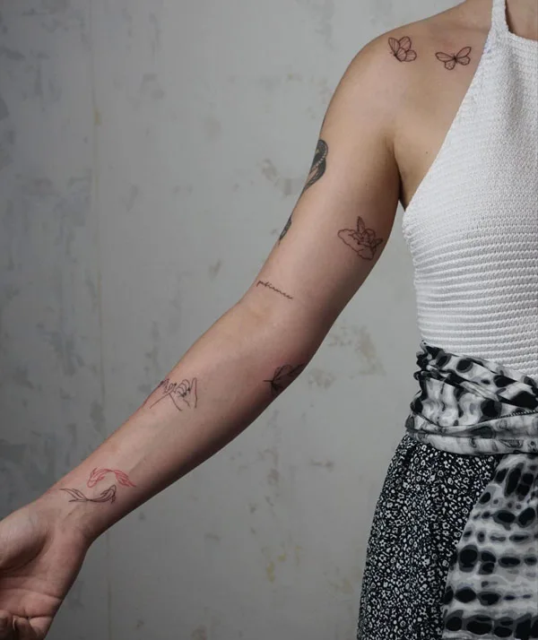 Pinky Promise Patchwork Tattoo
