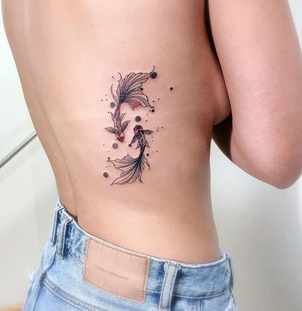 Pisces Yin Yang Tattoo 1