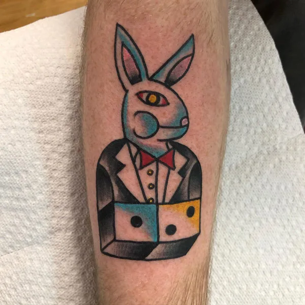 Playboy Bunny Dice Tattoo