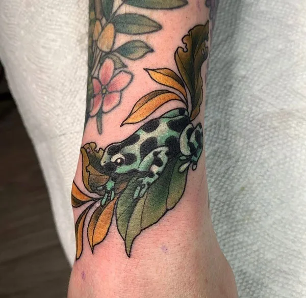 Poison Dart Frog Tattoo 2