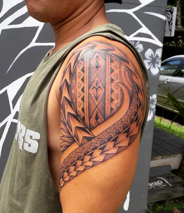 Polynesian Arm Tattoo 2