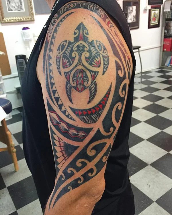 Polynesian Turtle Tattoo 1