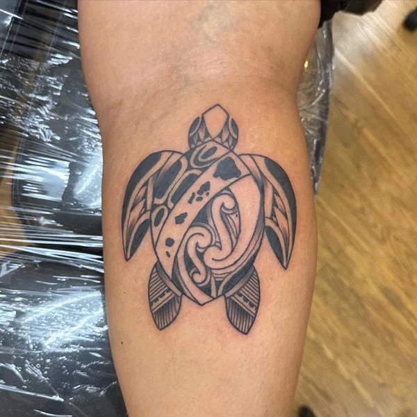 Polynesian Turtle Tattoo 2
