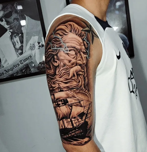 Poseidon Arm Tattoo 1