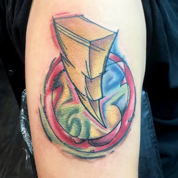 Power rangers lightning bolt tattoo 2