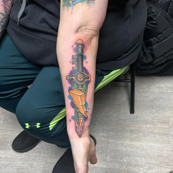 Power rangers lightning bolt tattoo 3
