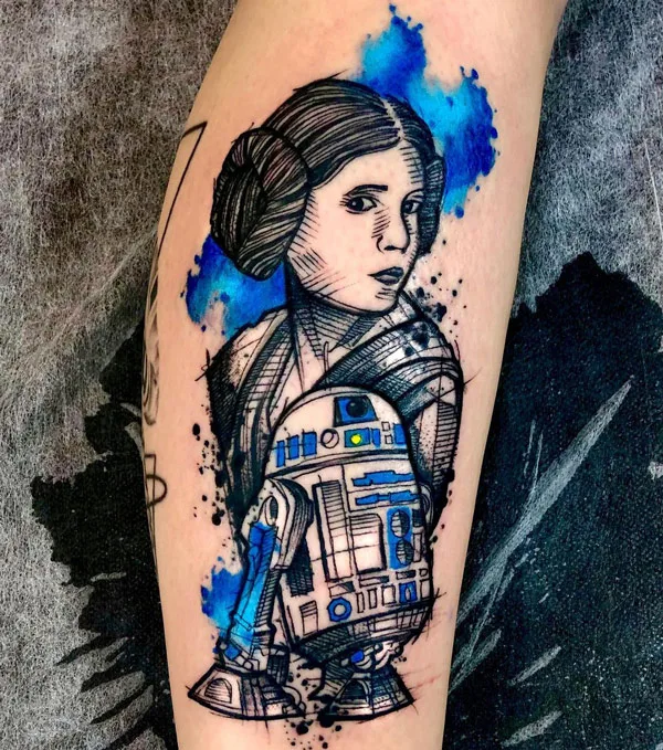 Princess Leia Tattoo 1