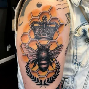 Queen bee tattoo 1