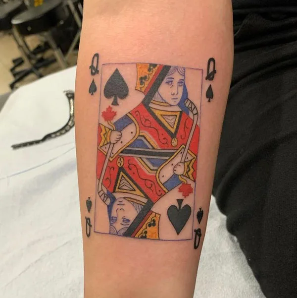 Queen of spade tattoo 1