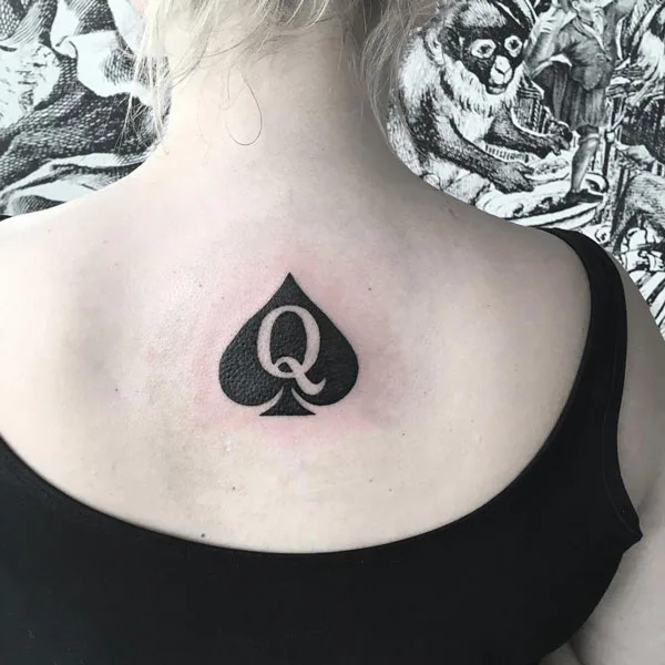 Queen of spade tattoo 10