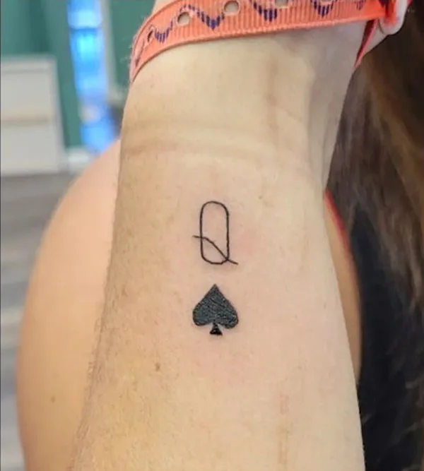 Queen of spade tattoo 15