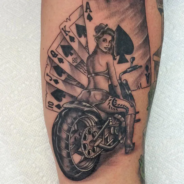 Queen of spade tattoo 16