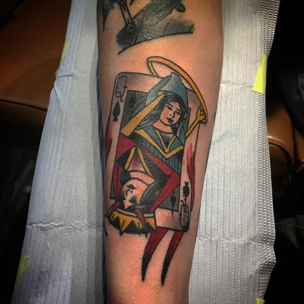Queen of spade tattoo 19