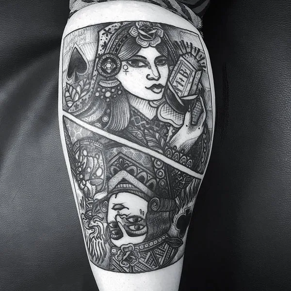 Queen of spade tattoo 20