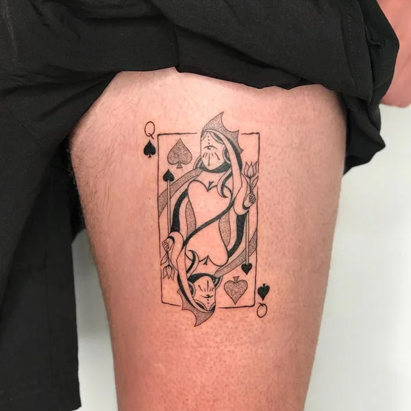 Queen of spade tattoo 23