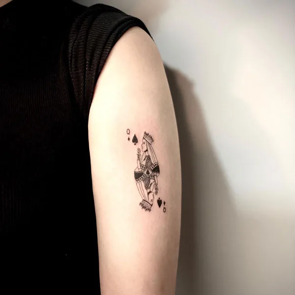 Queen of spade tattoo 25