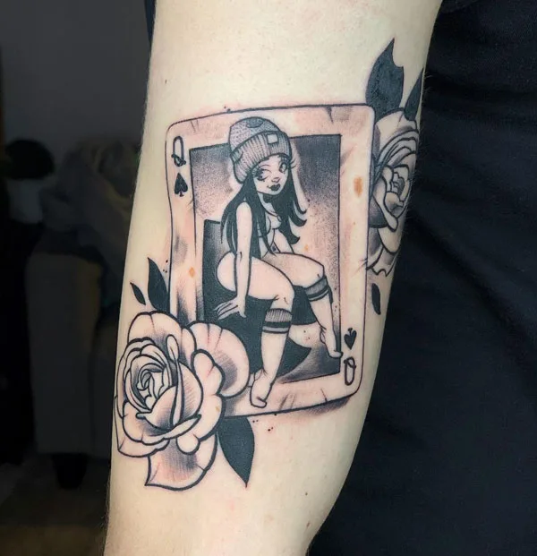 Queen of spade tattoo 29